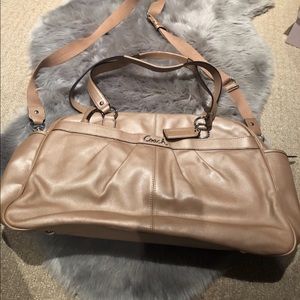 Coach Leather Diaper / Duffle Bag